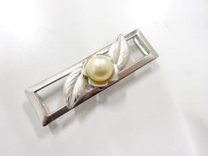 アンティーク　パール　帯留め